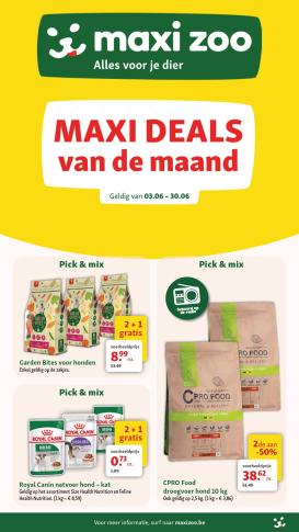 maxizoo - Huidige Maxizoo folder geldig van woensdag 03/06/2026 tot dinsdag 30/06/2026