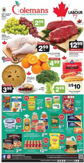 colemans - Colemans flyer valid from 08-28 - 09-03