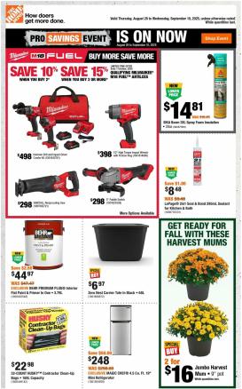 home-depot - Home Depot flyer valid from 08-28 - 09-10
