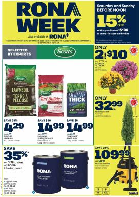 rona - Rona flyer valid from 08-28 - 09-03