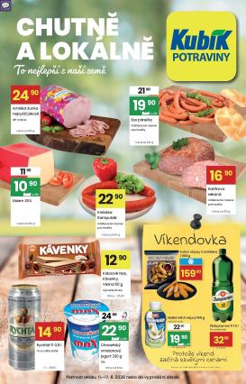 kubik - Aktuální Kubík leták platný od úterý 11.08.2026 do pondělí 17.08.2026