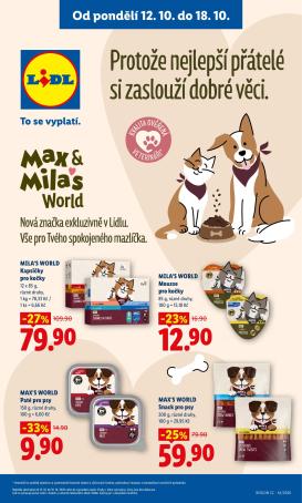 lidl - Lidl - Max & Mila's World leták na příští týden od pondělí 12.10.2026 do neděle 18.10.2026