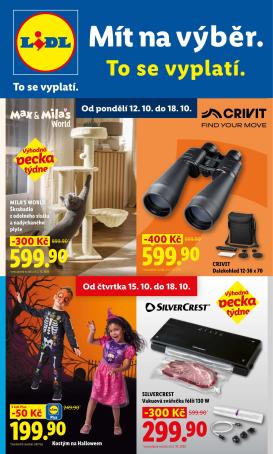 lidl - Lidl - Spotřební zboží leták na příští týden od pondělí 12.10.2026 do neděle 18.10.2026