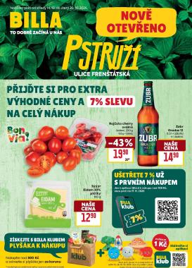 billa - Budoucí Billa - Pstruží leták platný od středy 14.10.2026 do úterý 20.10.2026