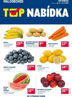 makro - Aktuální Makro - TOP ovoce a zelenina Maloobchod Distribuce leták platný od úterý 11.08.2026 do pondělí 17.08.2026