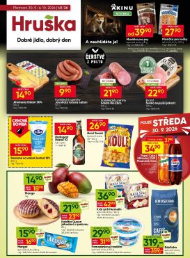 hruska - Aktuální Hruška leták platný od středy 30.09.2026 do úterý 06.10.2026
