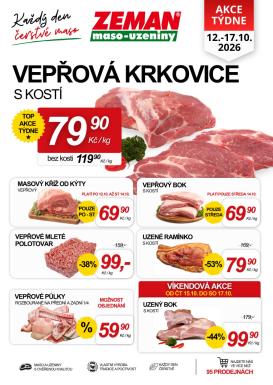 prodejny-zeman - Prodejny Zeman leták na příští týden od pondělí 12.10.2026 do soboty 17.10.2026