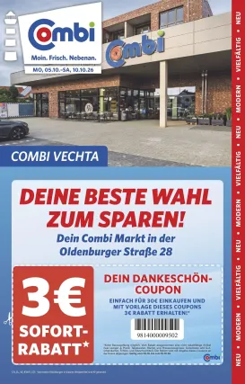 combi - Combi - Coupon Prospekt – von Montag 05.10.2026 bis Samstag 10.10.2026