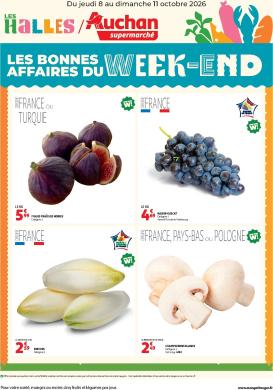 auchan - Current Auchan Supermarché - Les bons plans du week-end leaflet valid from de jeudi 08/10/2026 to du dimanche 11/10/2026