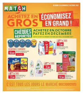match - Flyer Match - Achetez en gros, économisez en grand ! pour la semaine prochaine du du mardi 13/10/2026 au du dimanche 25/10/2026