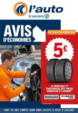 e-leclerc - Flyer E.Leclerc - L'Auto pour la semaine prochaine du du mardi 13/10/2026 au du samedi 31/10/2026