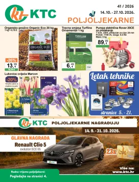 ktc - Novi KTC - Poljoljekarne katalog od srijede, 14.10.2026 do utorka, 27.10.2026