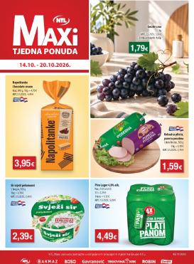 ntl - Aktualni katalog NTL - Maxi tjedna ponuda od srijede, 14.10.2026 do utorka, 20.10.2026