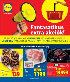 lidl - Lidl - Debrecen, Veszprém hirdetmény a következő hétre csütörtöktől 2026.10.15.-tól vasárnaptól 2026.10.18.-ig