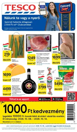 tesco - Aktuális Tesco szórólap érvényes csütörtöktől 2026.10.08.-től szerdától 2026.10.14.-ig