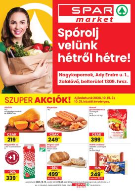 spar - SPAR market - Nagykapornak, Zalalovő hirdetmény a következő hétre csütörtöktől 2026.10.15.-tól szerdától 2026.10.21.-ig