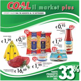 coal - Volantino Coal il Market Plus valido dal 28/08 al 10/09