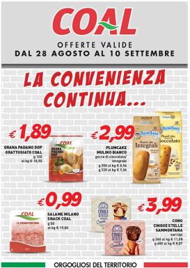 coal - Volantino Coal valido dal 28/08 al 10/09