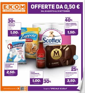 ekom - Volantino Ekom - Liguria/Piemonte valido dal 26/08 al 08/09
