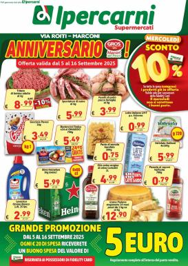 ipercarni - Volantino Ipercarni - Roiti valido dal 05/09 al 16/09