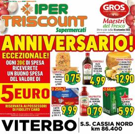 ipertriscount - Volantino Ipertriscount - Viterbo valido dal 05/09 al 16/09