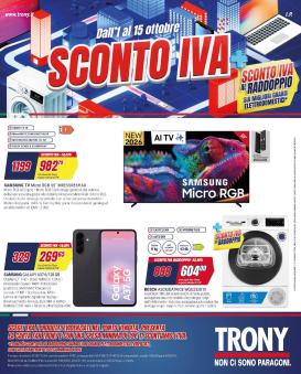 trony - Volantino attuale di Trony valido dal giovedì 01/10/2026 al giovedì 15/10/2026
