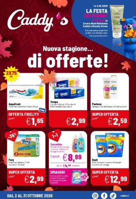 caddy-s - Volantino attuale di Caddy's valido dal venerdì 02/10/2026 al sabato 31/10/2026