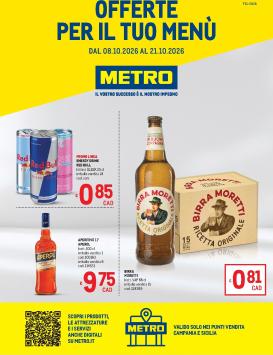 metro - Volantino attuale di Metro - Campania e Sicilia valido dal giovedì 08/10/2026 al mercoledì 21/10/2026