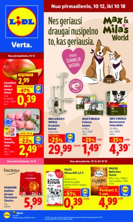 lidl - MAISTO PREKIŲ PASIŪLYMAI (2026-10-12 - 2026-10-18)