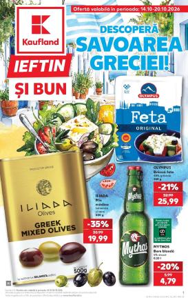 kaufland - Kaufland - Descoperă savoarea Greciei pliante pentru săptămâna viitoare de la miercuri 14.10.2026 până la marți 20.10.2026
