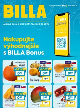 billa - Nový Billa - Bonus leták leták od stredy, 14.10.2026 do utorka, 20.10.2026