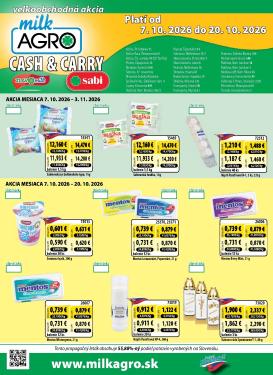 milk-agro - Nový Milk Agro - Cash & Carry leták od stredy, 07.10.2026 do utorka, 20.10.2026