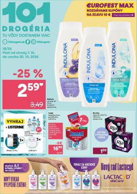 101-drogerie - Nový 101 Drogerie leták od stredy, 07.10.2026 do utorka, 20.10.2026