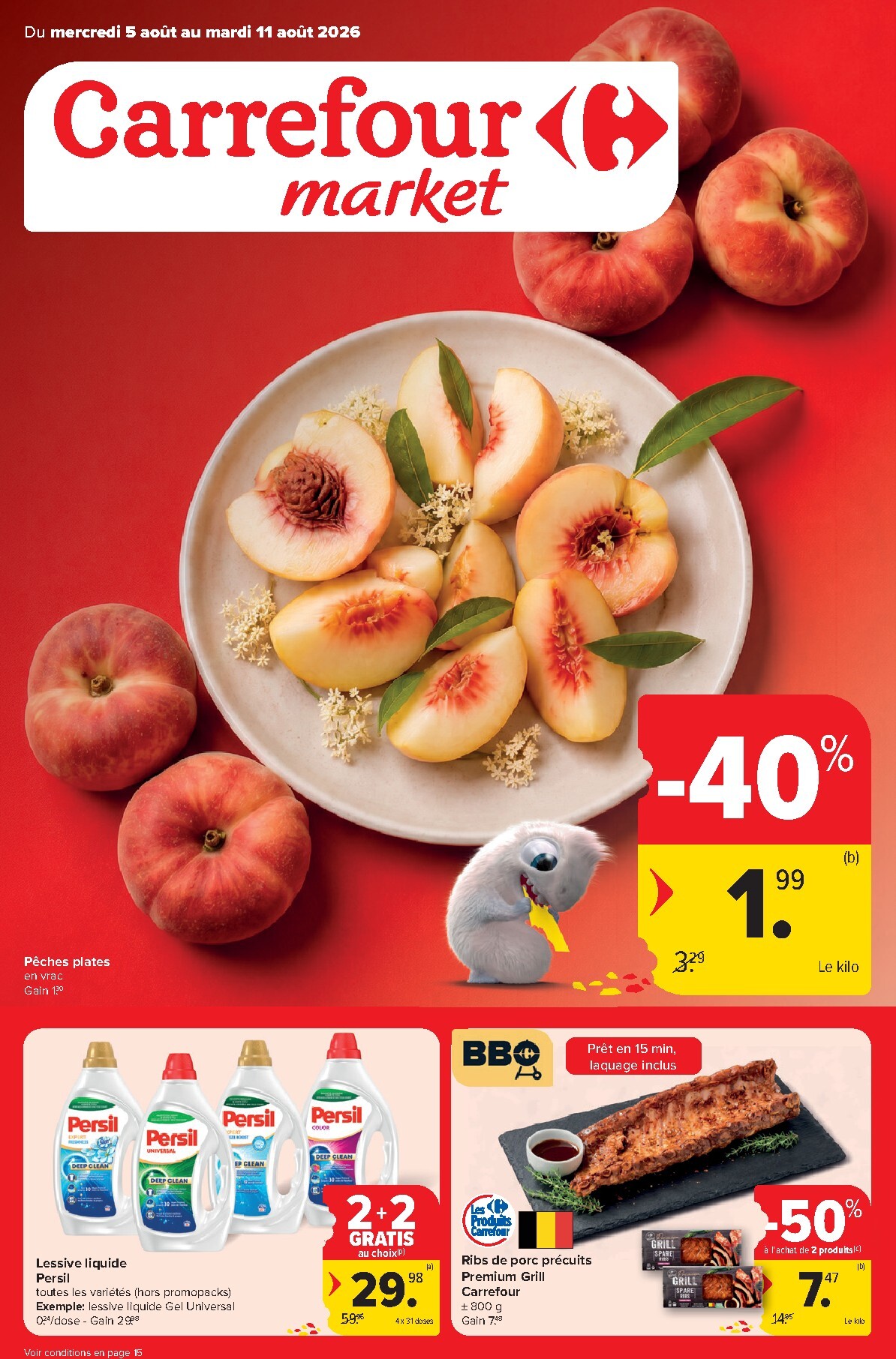 carrefour-market - Carrefour Market folder voor volgende week van woensdag 05/08/2026 tot dinsdag 11/08/2026