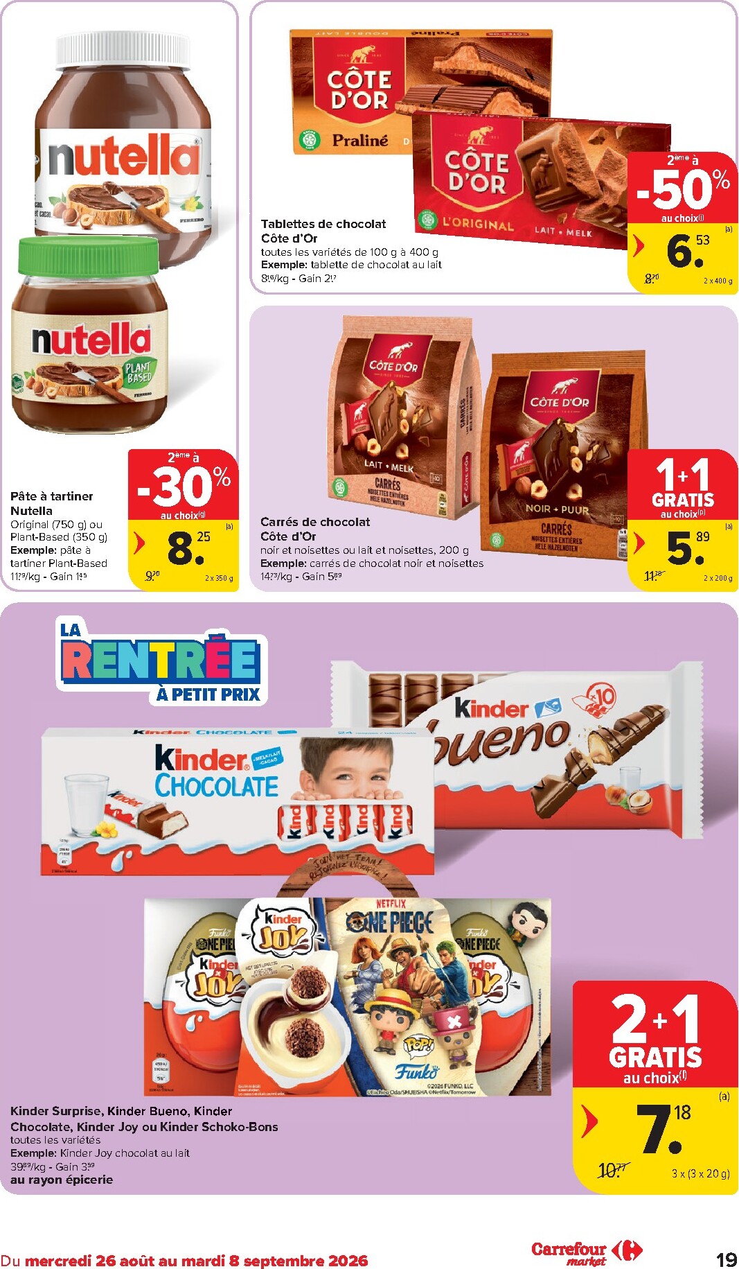 carrefour-market - Carrefour Market folder voor volgende week van woensdag 26/08/2026 tot dinsdag 01/09/2026 - page: 19