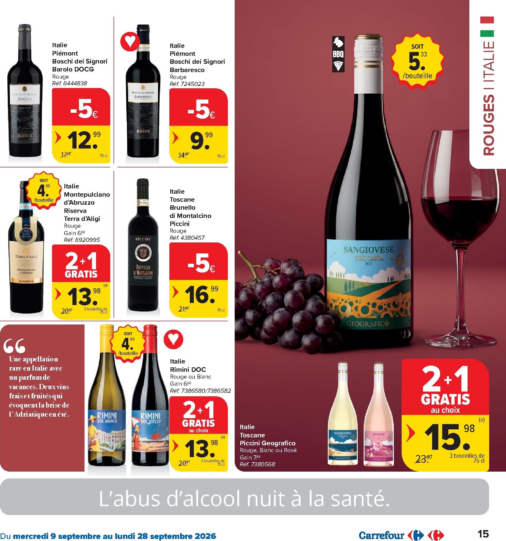 carrefour-market - Carrefour Market - Catalogue Foire aux vins folder voor volgende week van woensdag 09/09/2026 tot maandag 28/09/2026 - page: 15
