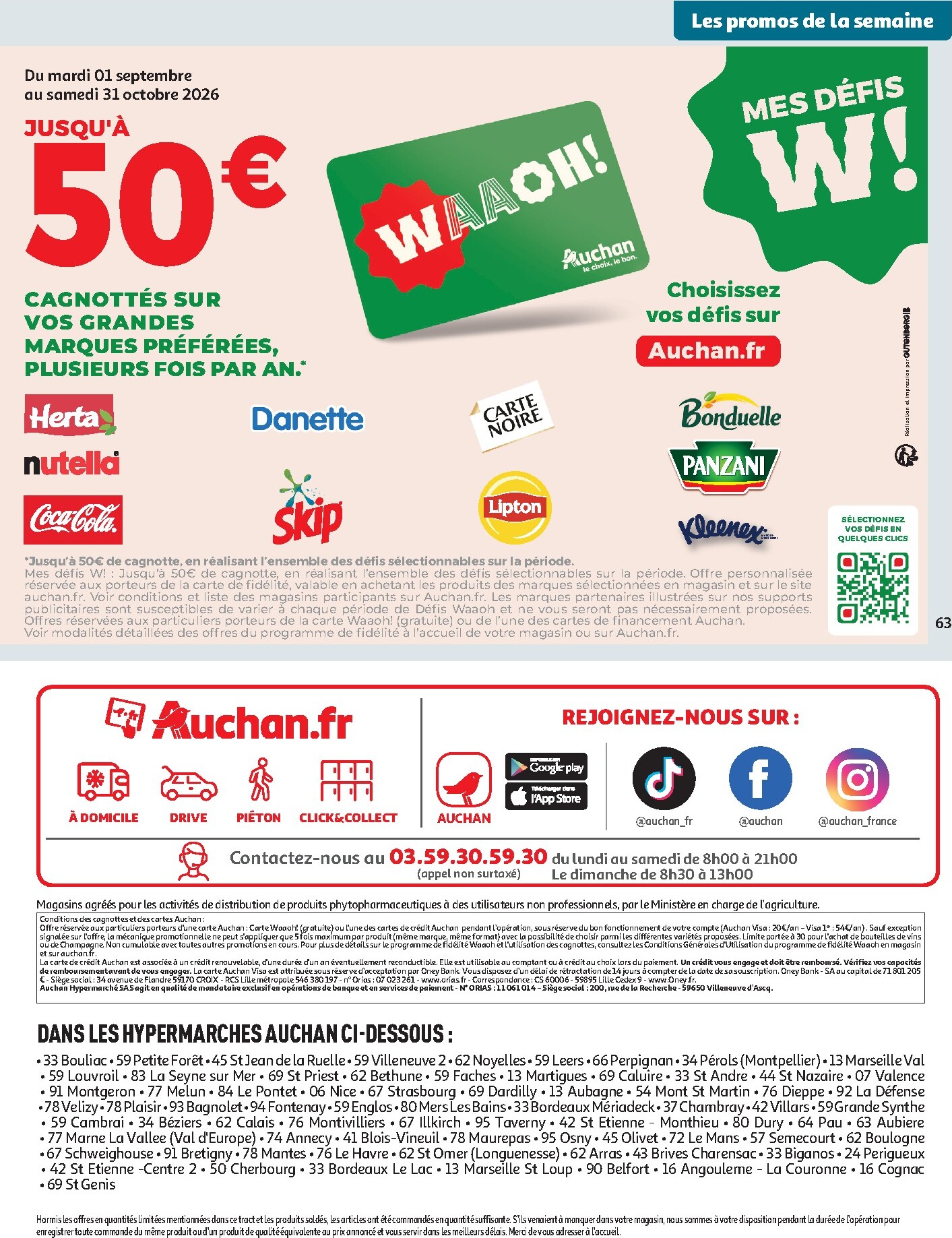 auchan - Auchan - Le Goût du Réconfort folder voor volgende week van dinsdag 06/10/2026 tot zondag 18/10/2026 - page: 63
