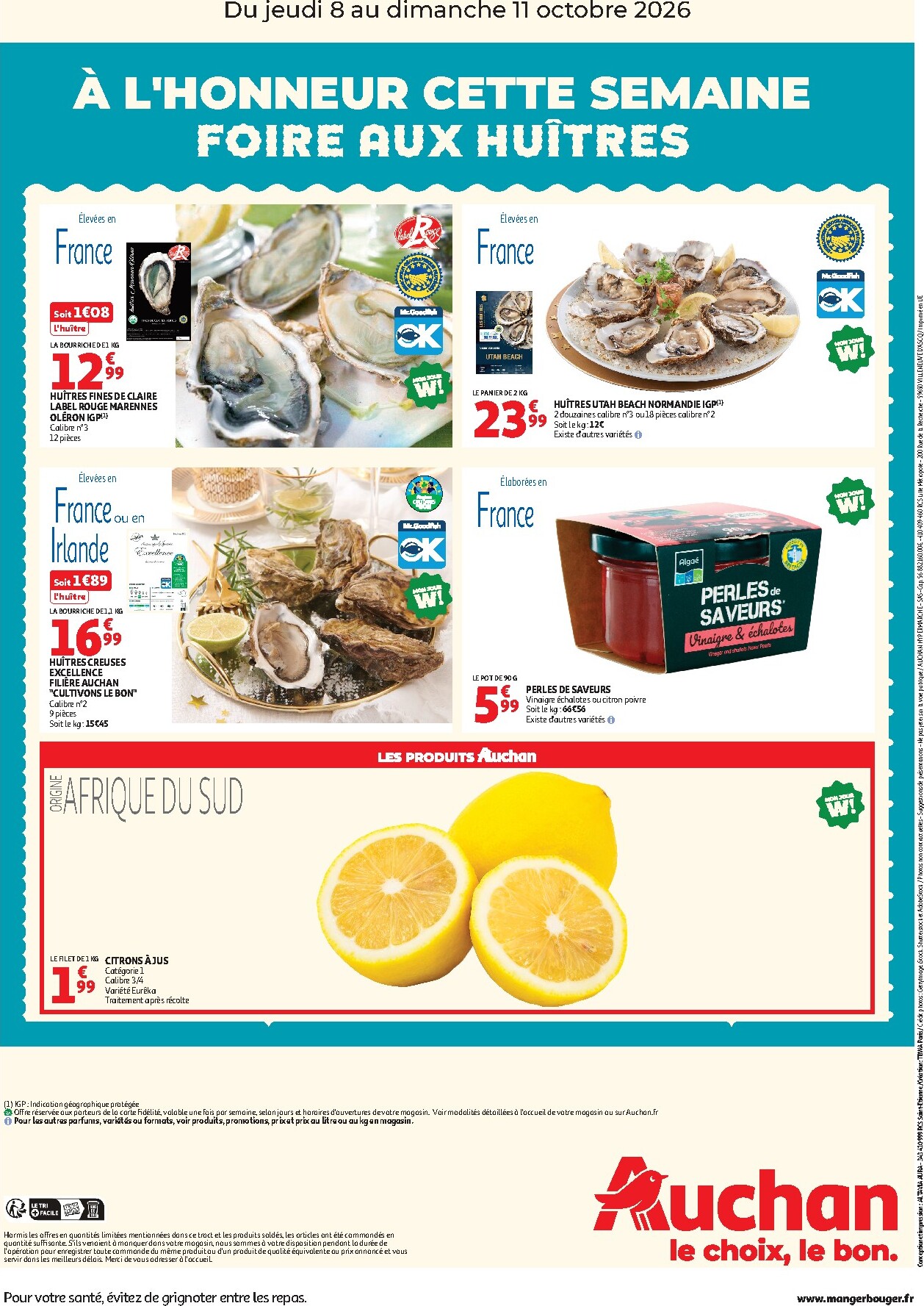 auchan - Huidige Auchan - Foire aux Huitres - Hypermarché folder geldig van donderdag 08/10/2026 tot zondag 11/10/2026 - page: 2