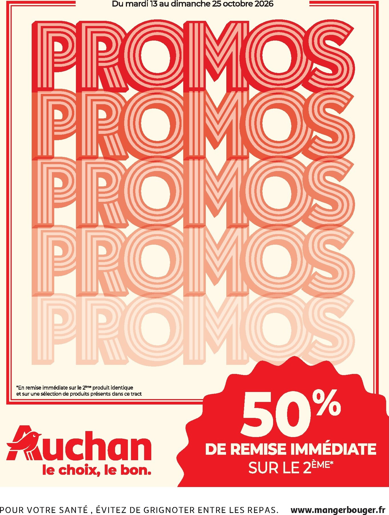 auchan - Auchan - Les promos du moment folder voor volgende week van dinsdag 13/10/2026 tot zondag 25/10/2026