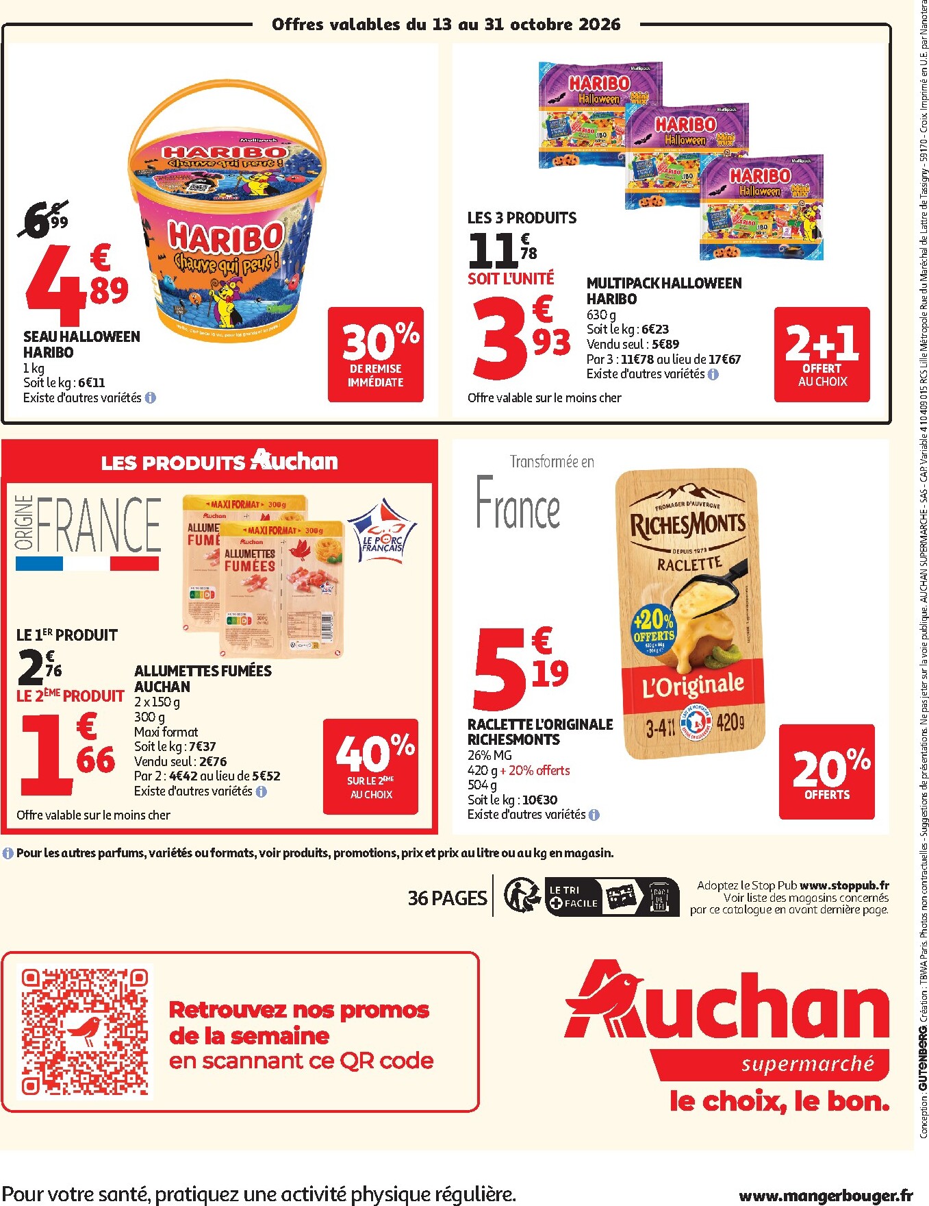 auchan - Auchan Supermarché - Halloween folder voor volgende week van dinsdag 13/10/2026 tot zaterdag 24/10/2026 - page: 36