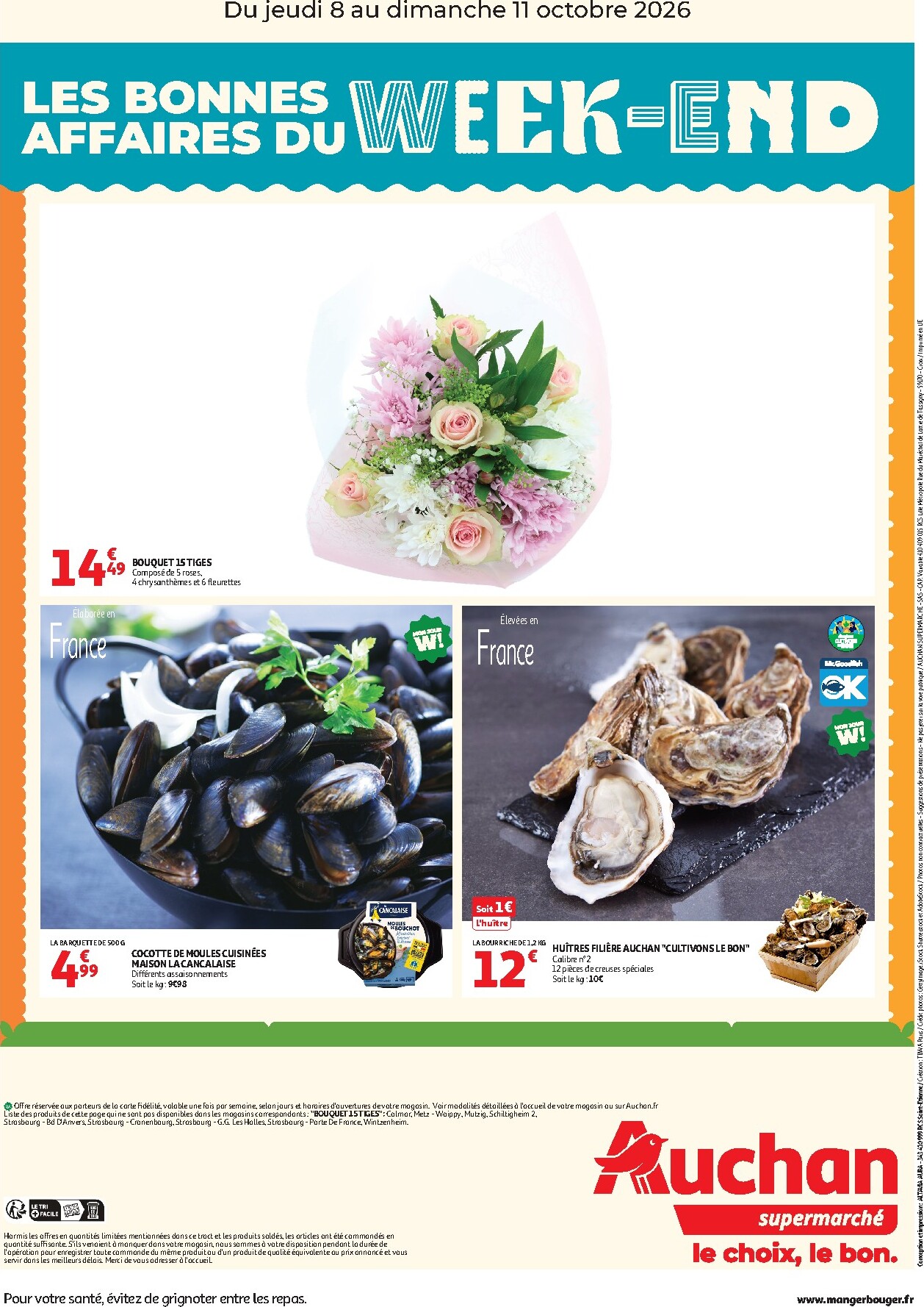 auchan - Huidige Auchan Supermarché - Les bons plans du week end folder geldig van donderdag 08/10/2026 tot zondag 11/10/2026 - page: 2