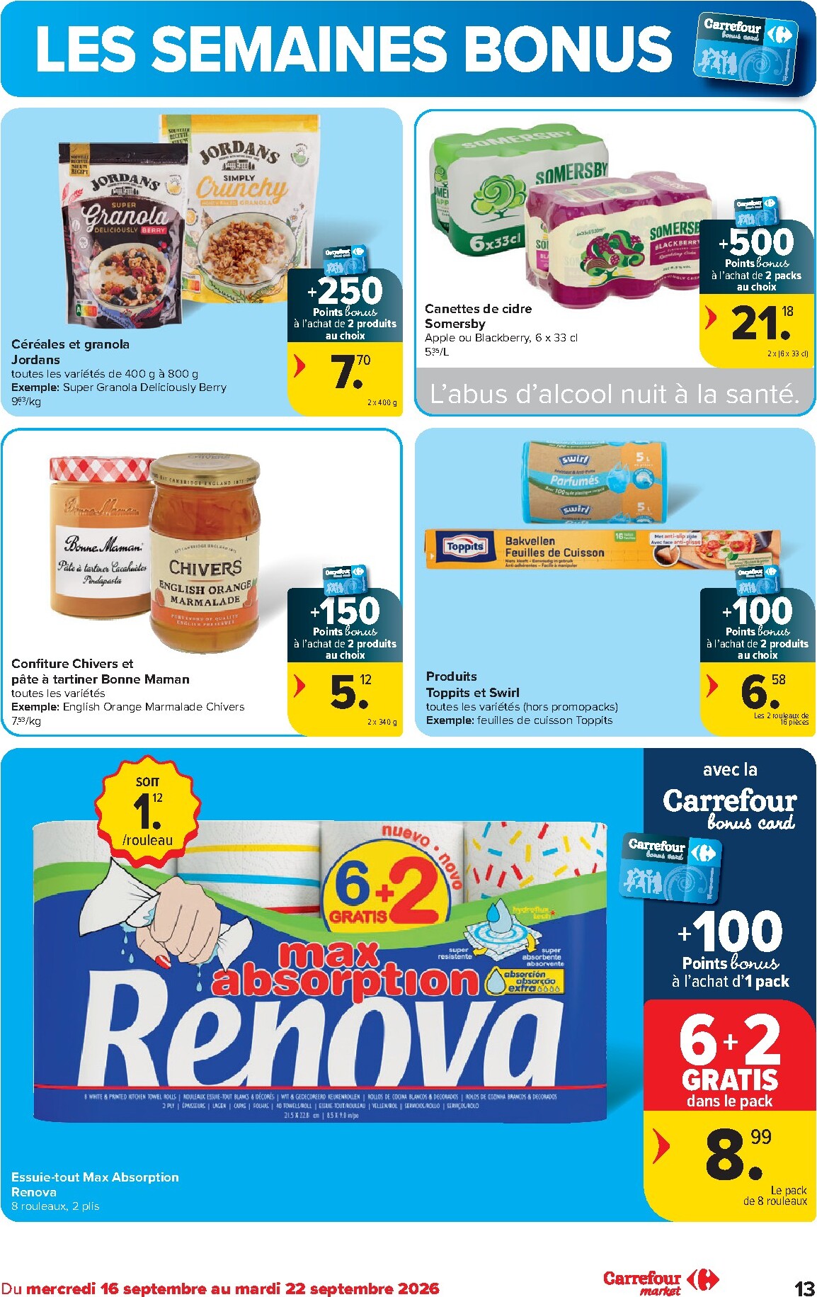 carrefour - Carrefour Market folder voor volgende week van woensdag 16/09/2026 tot dinsdag 22/09/2026 - page: 13