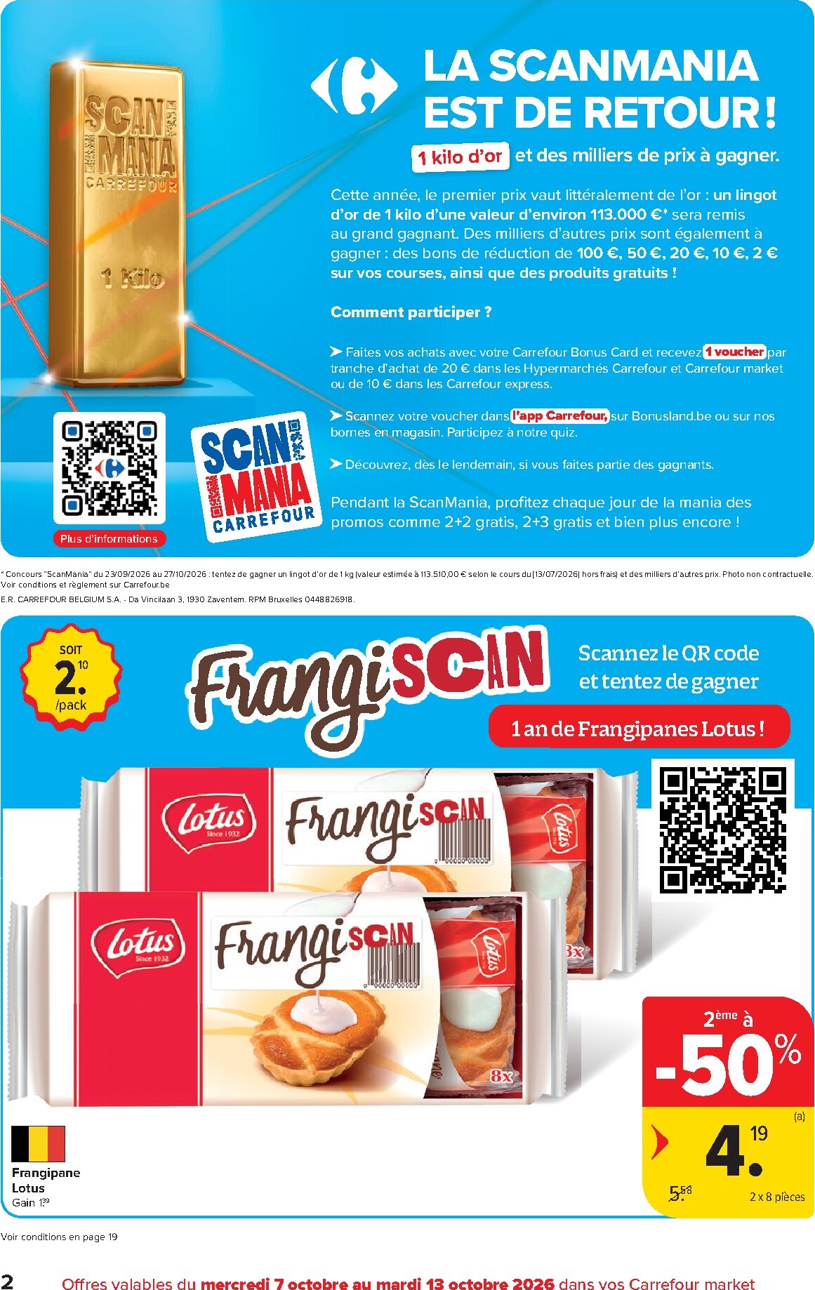 carrefour - Carrefour - Market Promotions de la semaine folder voor volgende week van woensdag 07/10/2026 tot dinsdag 13/10/2026 - page: 2
