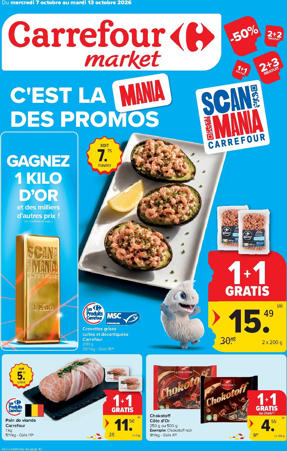 carrefour - Carrefour - Market Promotions de la semaine folder voor volgende week van woensdag 07/10/2026 tot dinsdag 13/10/2026