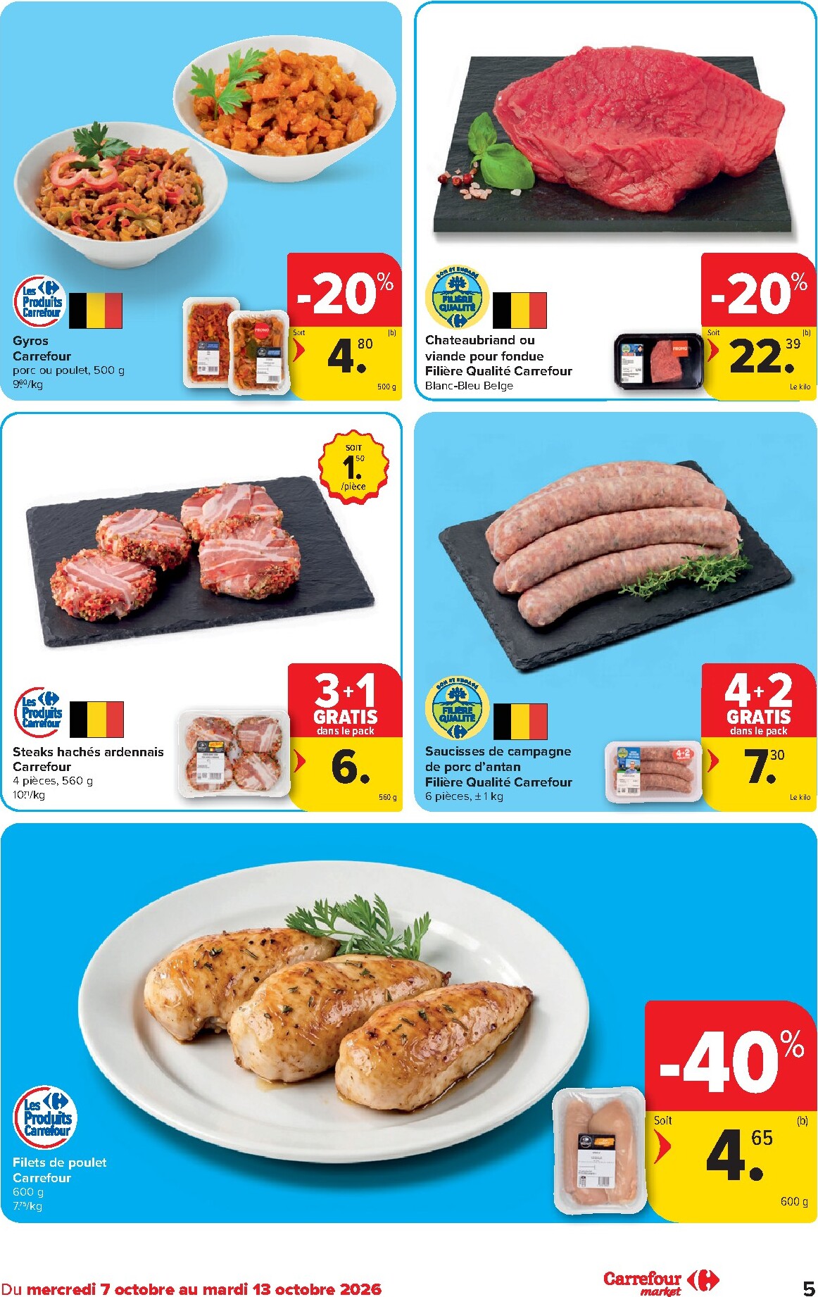 carrefour - Carrefour - Market Promotions de la semaine folder voor volgende week van woensdag 07/10/2026 tot dinsdag 13/10/2026 - page: 5