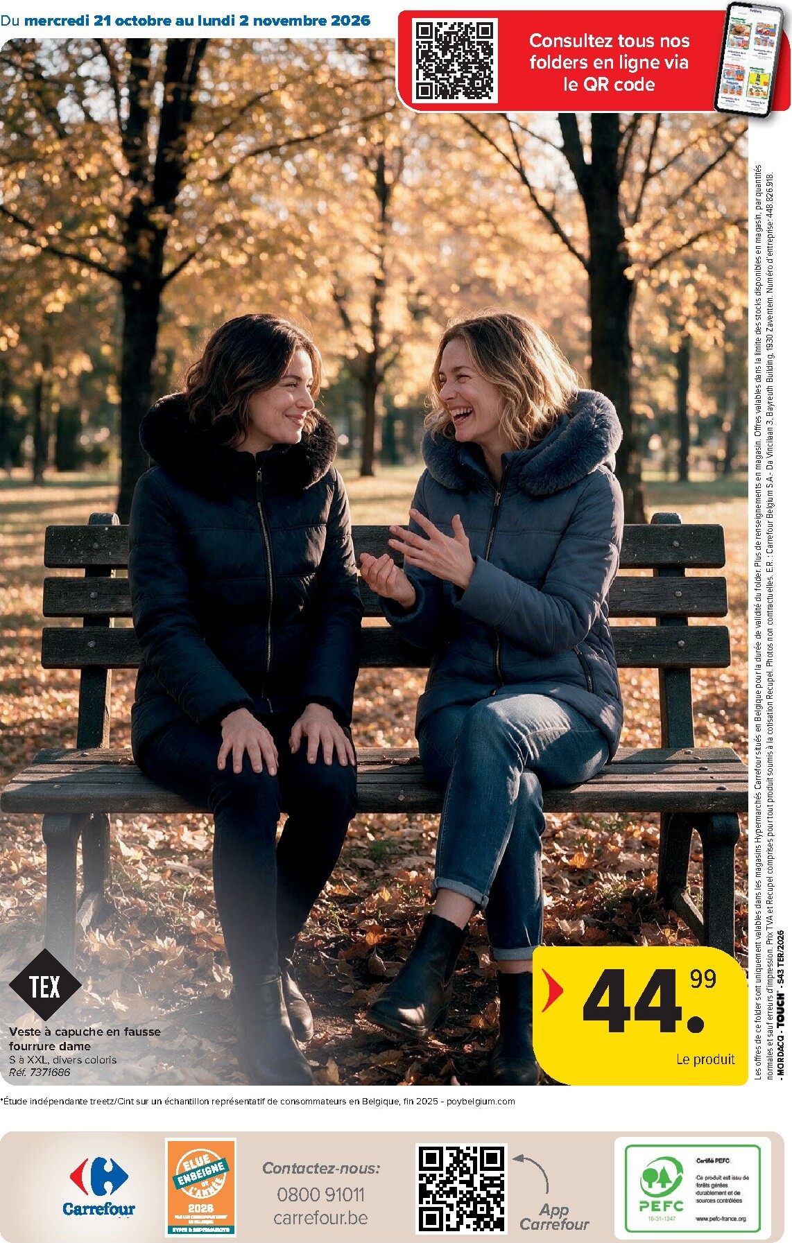 carrefour - Carrefour - Textile d'automne folder voor volgende week van woensdag 21/10/2026 tot maandag 02/11/2026 - page: 16