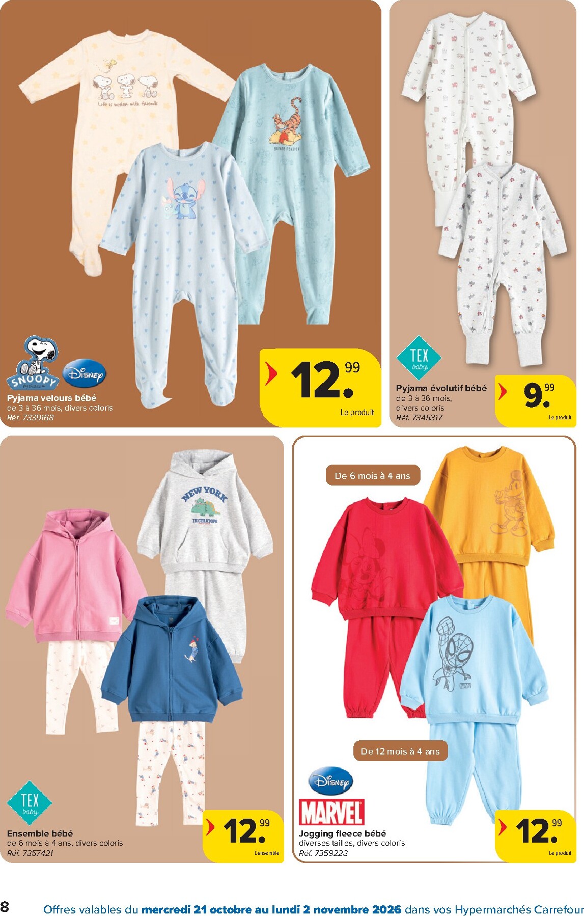 carrefour - Carrefour - Textile d'automne folder voor volgende week van woensdag 21/10/2026 tot maandag 02/11/2026 - page: 8