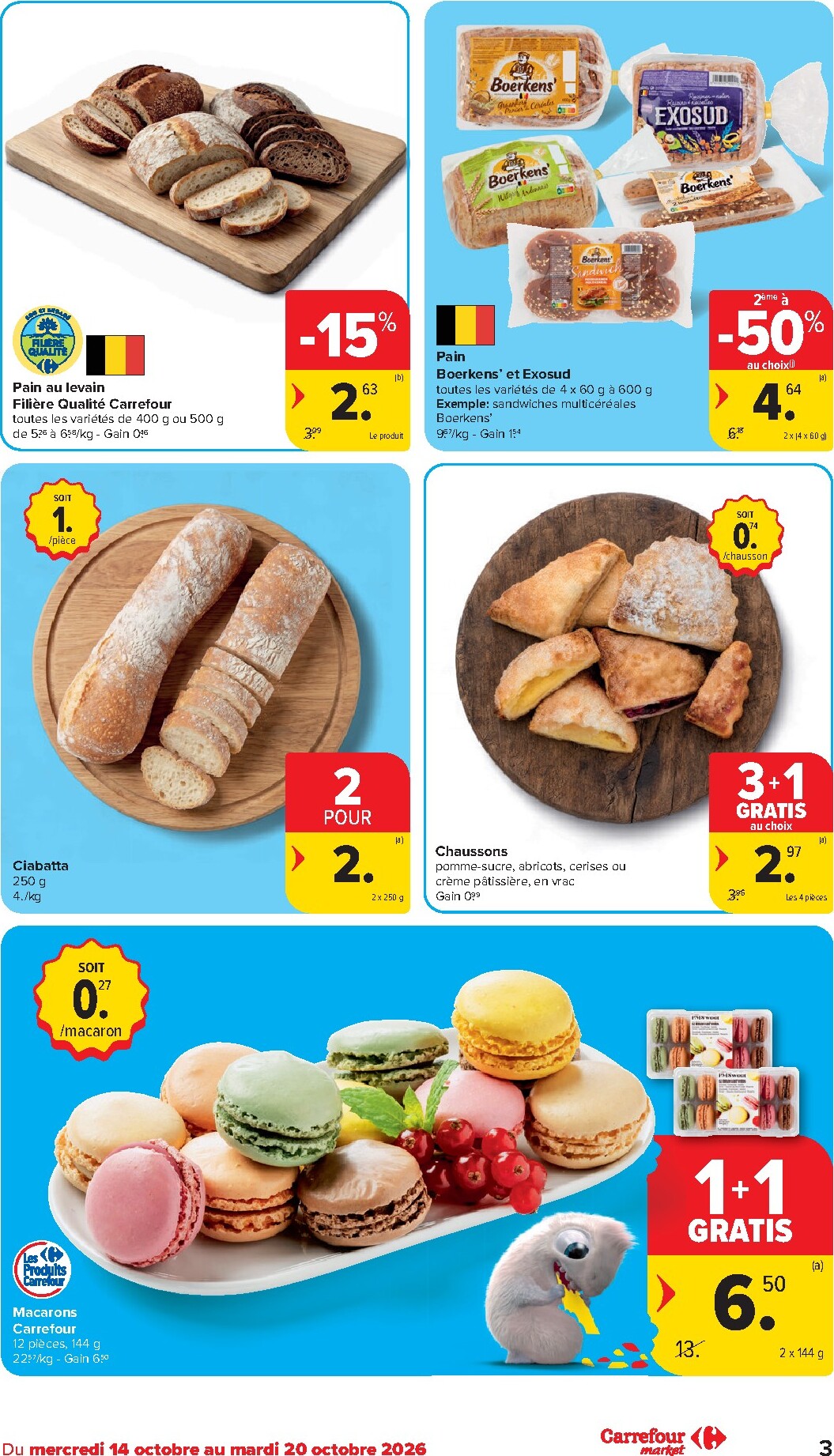 carrefour - Carrefour - Market Promotions de la semaine folder voor volgende week van woensdag 14/10/2026 tot dinsdag 20/10/2026 - page: 3