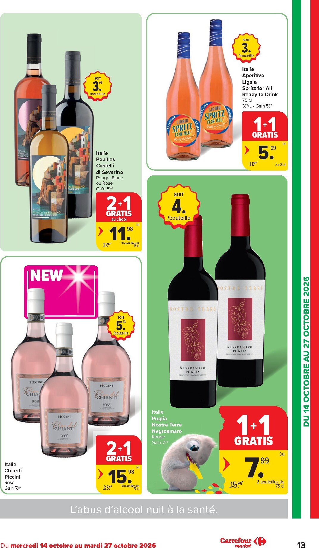 carrefour - Carrefour - Market Promotions de la semaine folder voor volgende week van woensdag 14/10/2026 tot dinsdag 20/10/2026 - page: 13