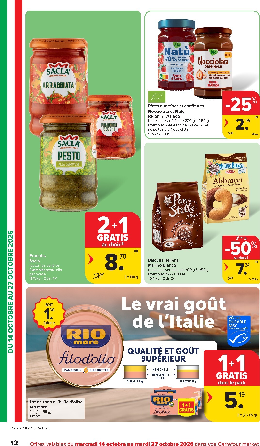 carrefour - Carrefour - Market Promotions de la semaine folder voor volgende week van woensdag 14/10/2026 tot dinsdag 20/10/2026 - page: 12